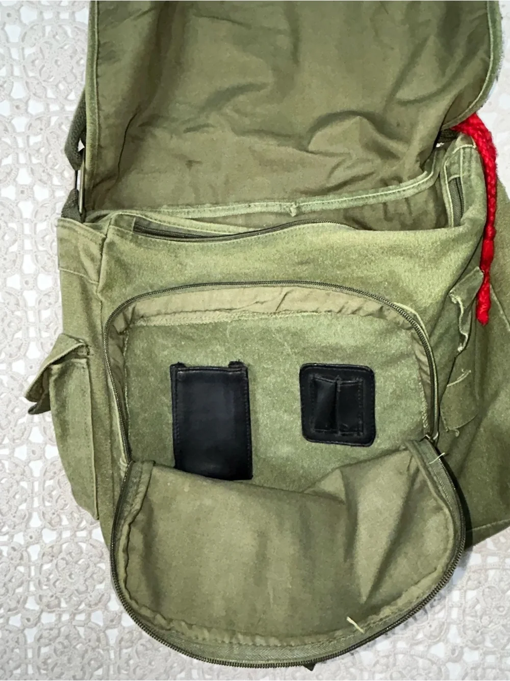 Harry Potter Durmstrang Messenger Bag – Olive Green Canvas Crossbody